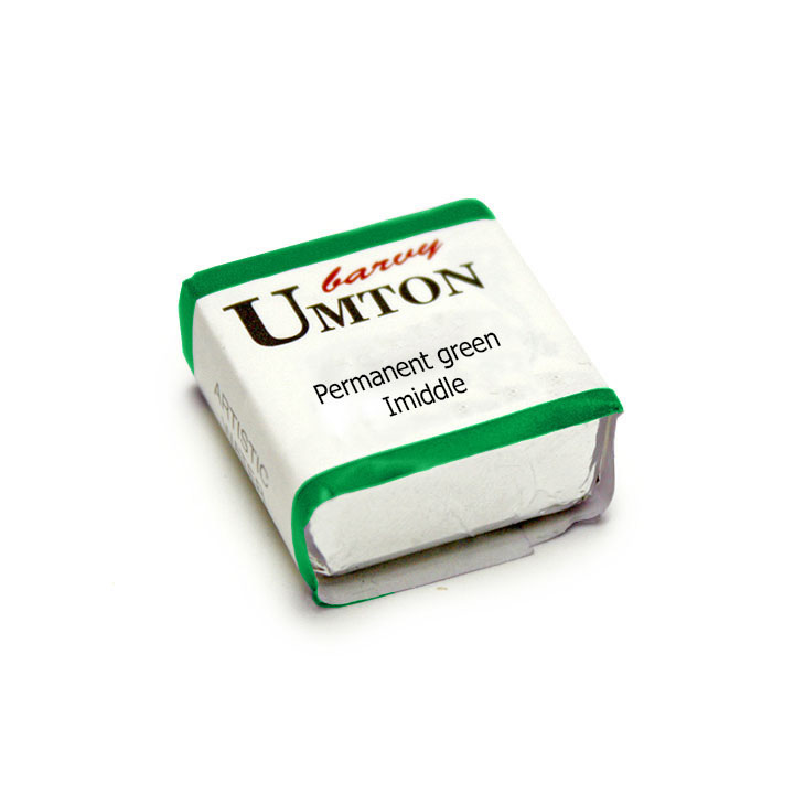 Akvarelová barva UMTON - Permanent green lmiddle 2.6 ml akvarelová barva UMTON