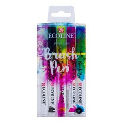 Akvarelové pera Ecoline Brush Pen Primary | Sada 5 kusů