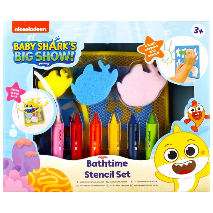 Baby Sharks sada pastelek do vany barvičky pro děti do koupele