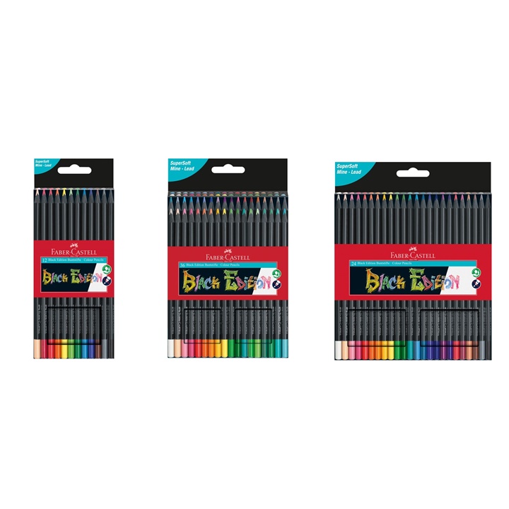Levně Barevné pastelky Faber-Castell Black Edition / různé sety (barevné tužky)