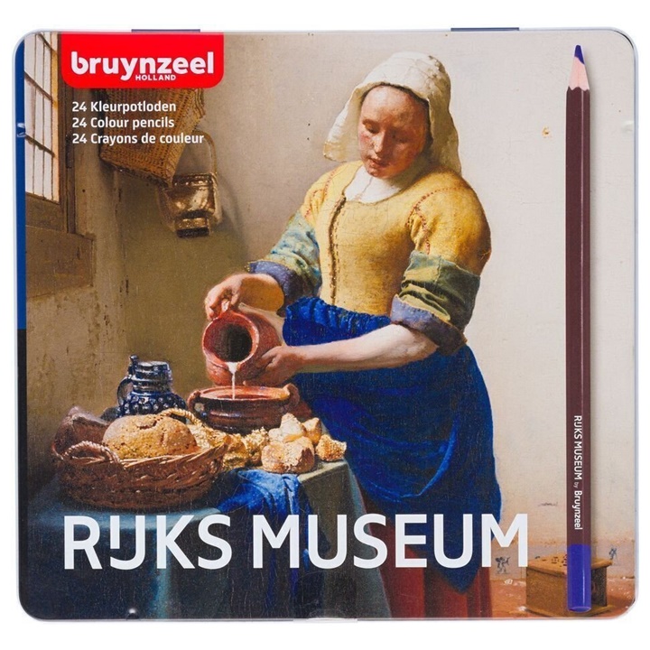 Barevné tužky bruynzeel z limitované edice Jan Vermeer / 24 ks barvičky na kreslení