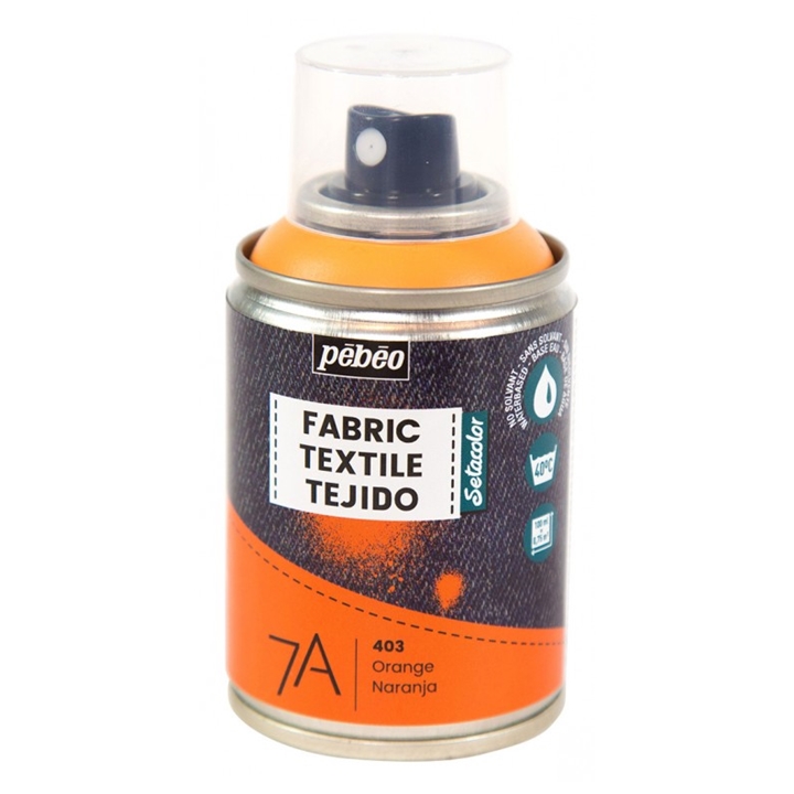 Barva na textil ve spreji PEBEO 7A 100 ml / různé odstíny | 403 Orange akrylová barva na textil