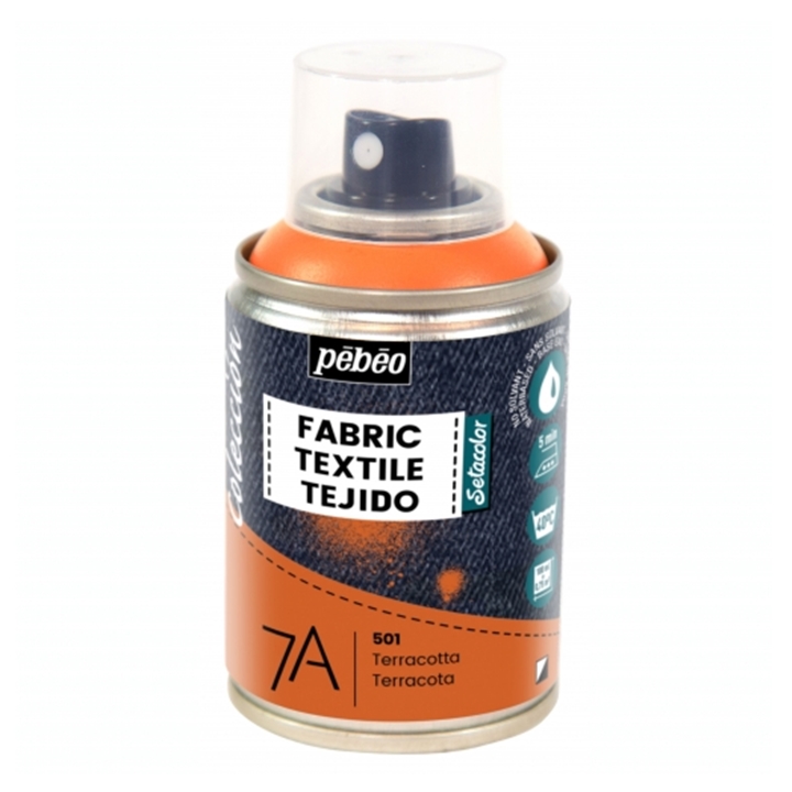Barva na textil ve spreji PEBEO 7A 100 ml / různé odstíny | 501 Terracotta akrylová barva na textil
