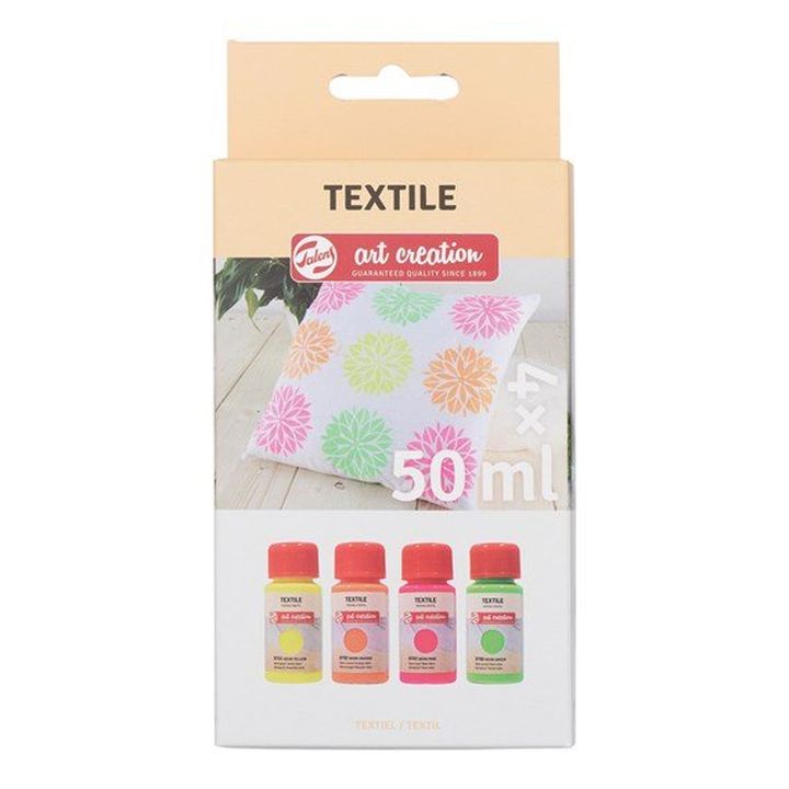 Barvy na textil Talens Art Creation Neon / sada 4 x 50 ml