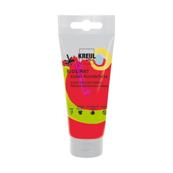 Barvy pro děti KREUL 75 ml | vermilion red kvašové barvy