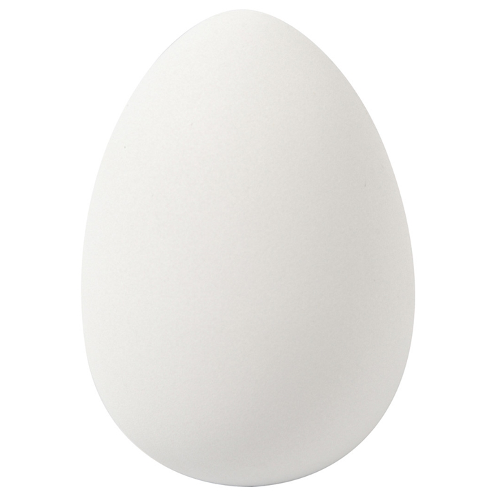Levně Bílé husí vajíčka z plastu - 8 ks / 8 cm (velikonoční dekorace)