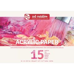 Blok papíru na akrylové barvy 15 listů | různé velikosti