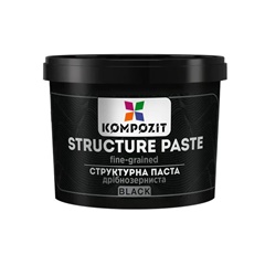 Černá jemnozrnná strukturovací pasta od Kompozit | 300 ml