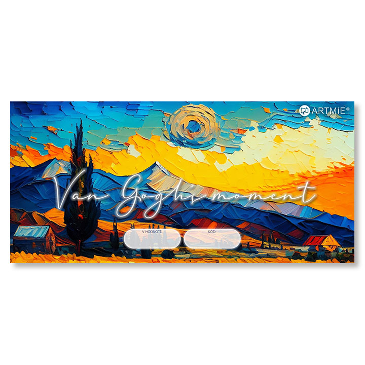 Dárkový POUKAZ - Van Gogh |1500 Kč elektronický dárkový poukaz