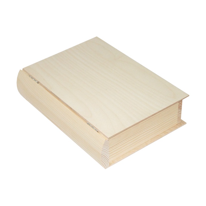 Dřevěná krabička kniha 21x27.5x7 cm dřevěné polotovary na tvoření