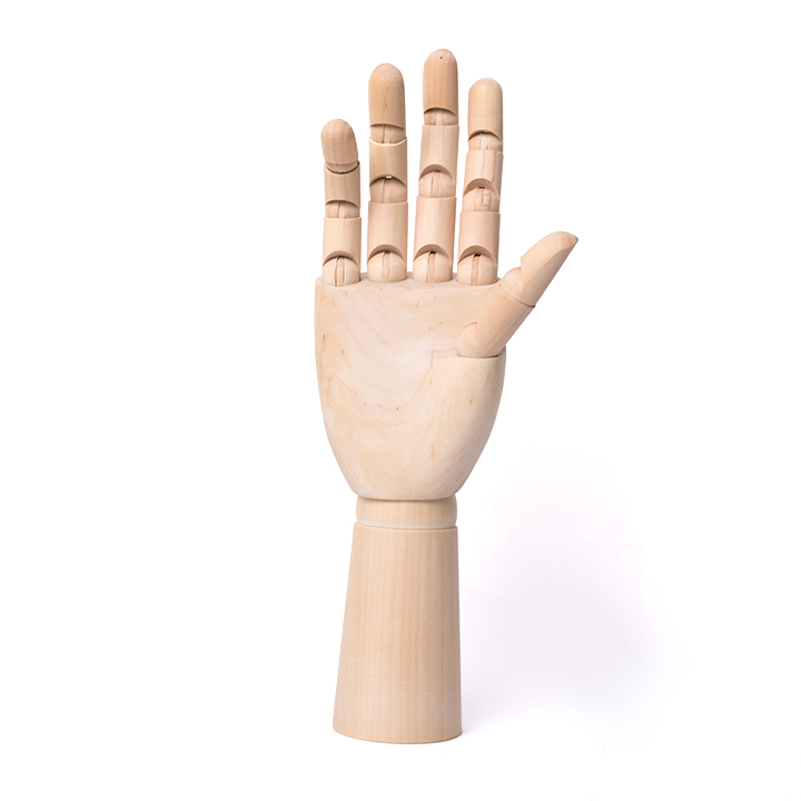 Levně Dřevěný model ruky - mužská a ženská ruka (Dřevěná ruka model)
