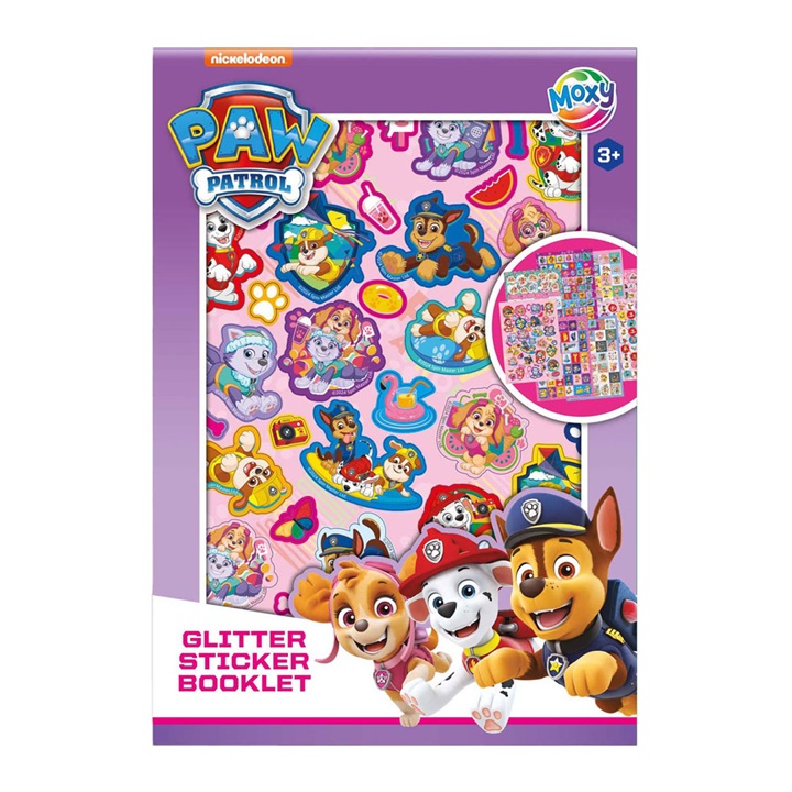 Glitter Sticker Book Paw Patrol A5