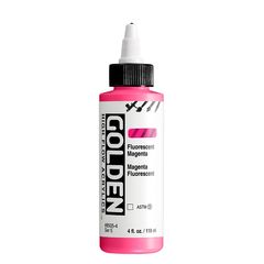 GOLDEN Fluorescenční akrylová barva s vysokým průtokem 118 ml | 8505 Magenta
