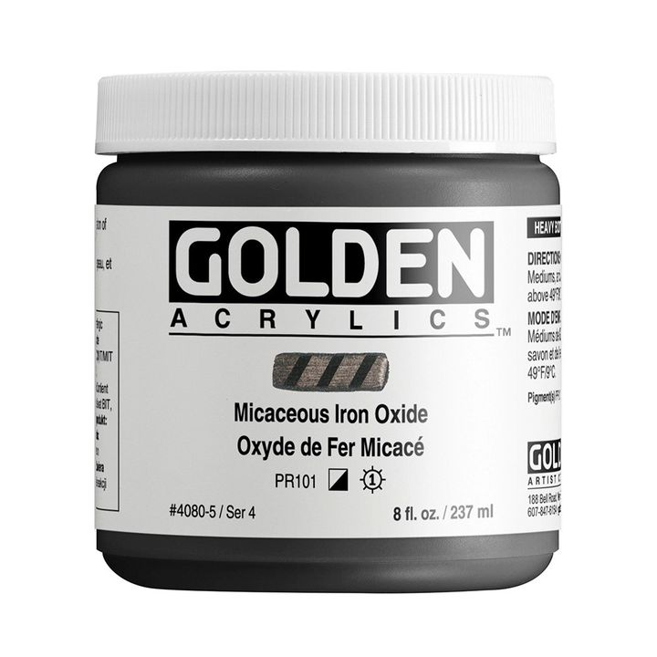 GOLDEN Heavy Body Micaceous Iron Oxide Akrylová barva 118 ml | Různé barvy