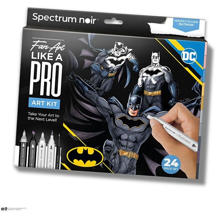 Ilustrace art kit BATMAN kreativní ilustrace sada