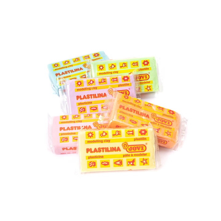 JOVI Plastelínové pastelové odstíny 6 x 50 g plastelína pro děti