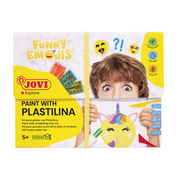 JOVI sada Funny Emojis - malování plastelínou plastelína pro děti