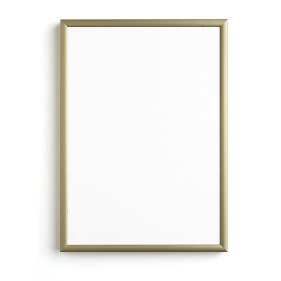 Kovový zlatý rám s plexisklem / 15x21 cm rámeček na fotky Rámeček na fotky