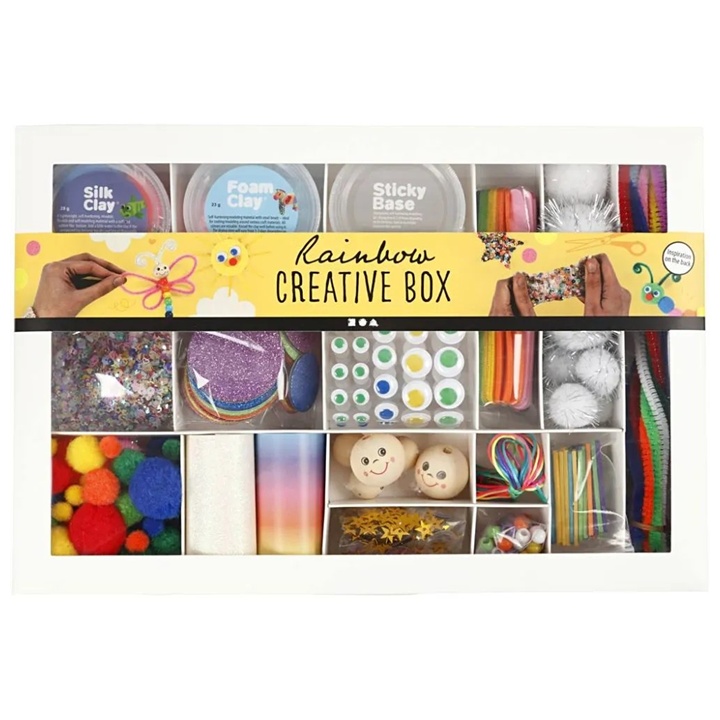 Kreativní sada Rainbow – Mix materiálů