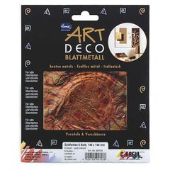 KREUL Dekorativní fóliové květiny červeno-zlaté 140 x 140 mm 6 ks