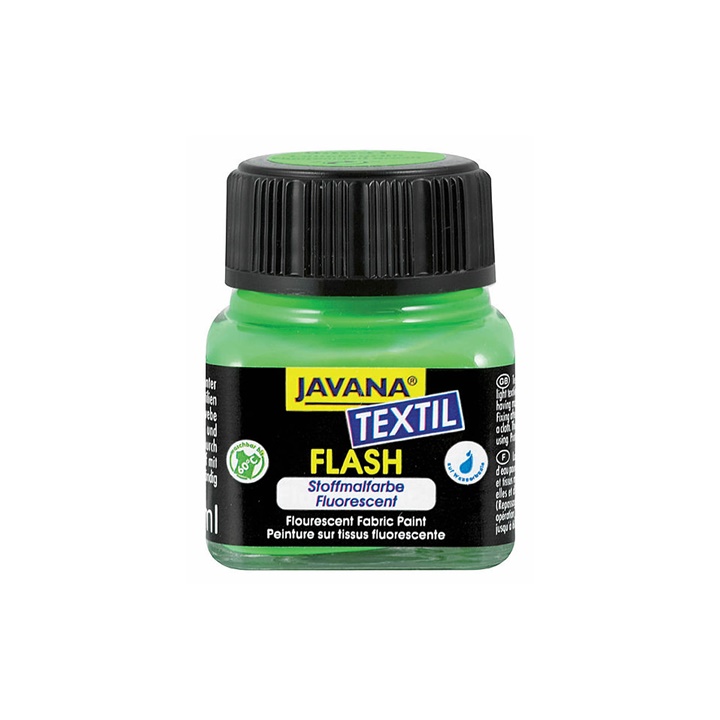 KREUL JAVANA barva na světlý textil 20 ml | fluorescent green hobby barva