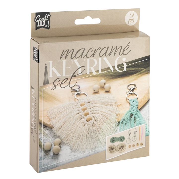 Macramé Keychain Craft Kit
