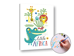 Malování podle čísel MALÁ AFRIKA | nízká obtížnost