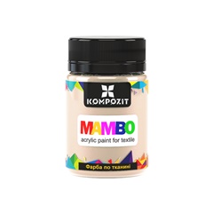 MAMBO Pastelová akrylová barva na textil a kůži 50 ml | 101 pískově béžová
