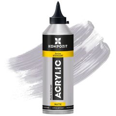 Metalická akrylová barva STANDART Kompozit 500 ml | 91 Stříbro