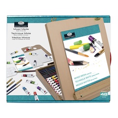 Mixed Media Art Set v dřevěném pouzdře, 48 kusů