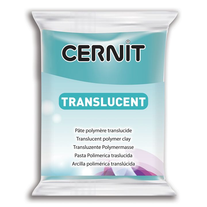 Modelovací hmota Cernit TRANSLUCENT 56g / různé barvy | turquoise modelovací hmota Cernit