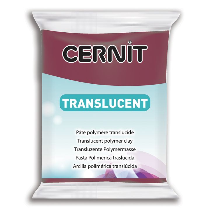 Modelovací hmota Cernit TRANSLUCENT 56g / různé barvy | burgundy modelovací hmota Cernit