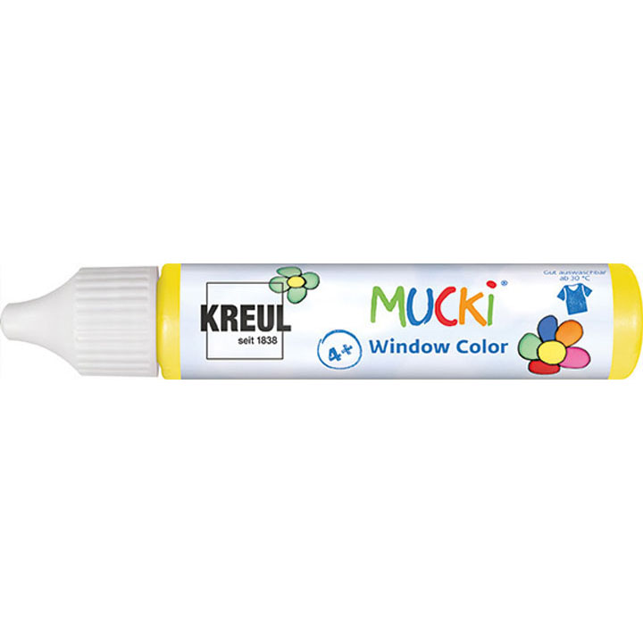 MUCKI barva na sklo 29 ml / Yellow barvy na sklo KREUL