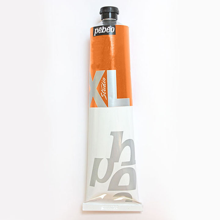 Olejová barva STUDIO XL 200 ml - kadmium oranžová imit umělecké olejové barvy PEBEO