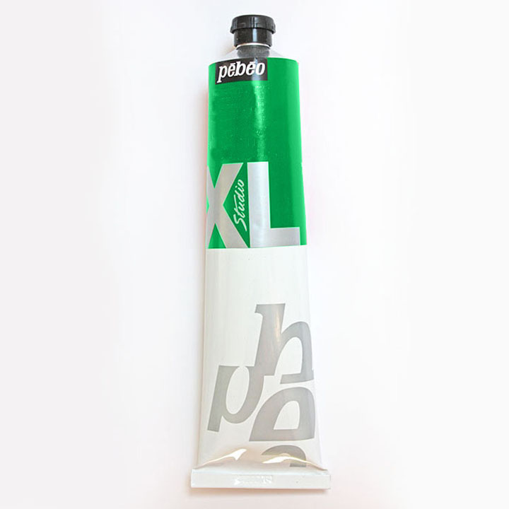 Olejová barva STUDIO XL 200 ml - kadmium zelená imit. umělecké olejové barvy PEBEO