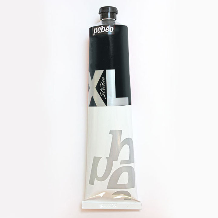 Olejová barva STUDIO XL 200 ml - slonovinově černá umělecké olejové barvy PEBEO