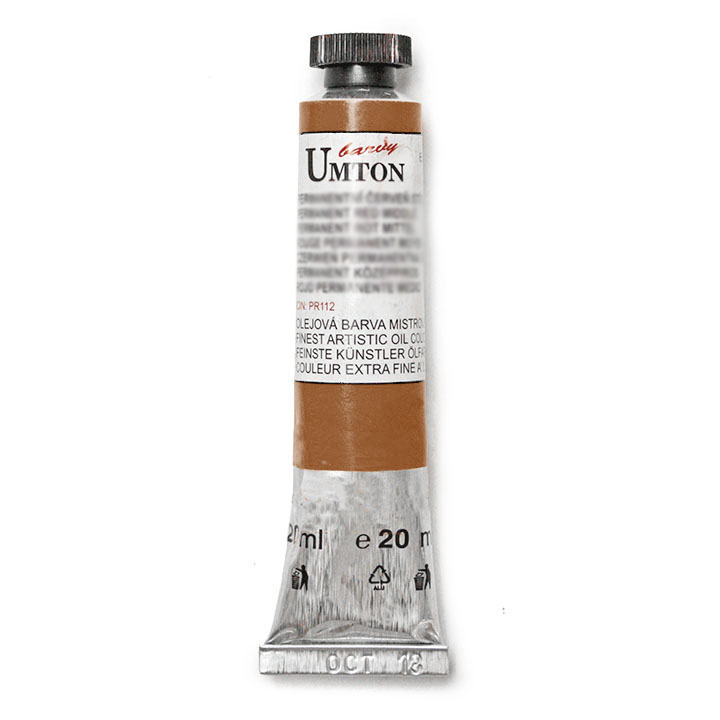 Olejová barva UMTON -Burnt Yellow Ochre 20 ml olejová barva UMTON