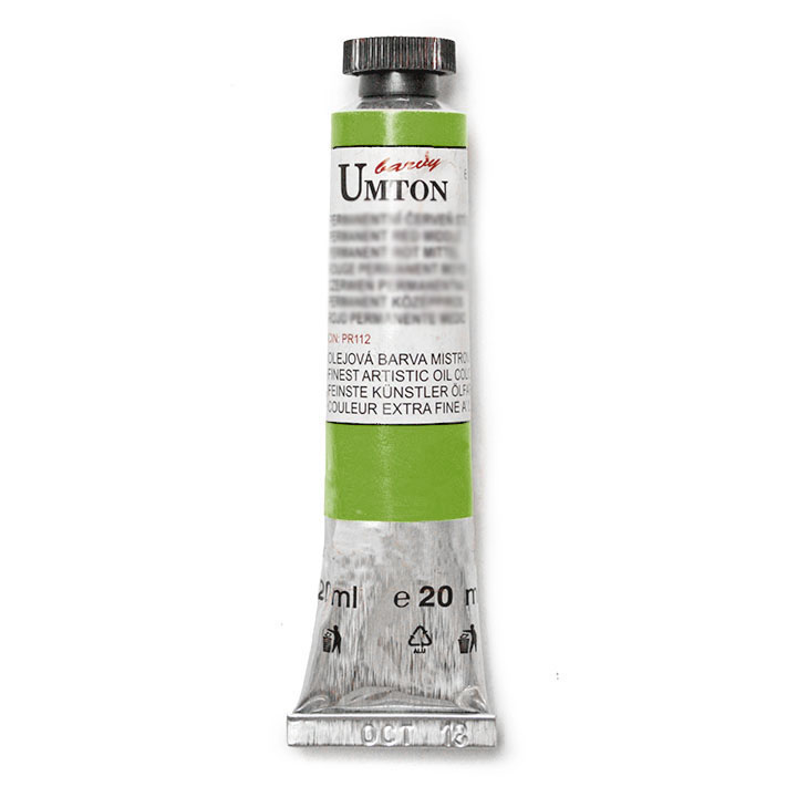 Olejová barva UMTON -Cadmium-chromium green lightest 20 ml olejová barva UMTON
