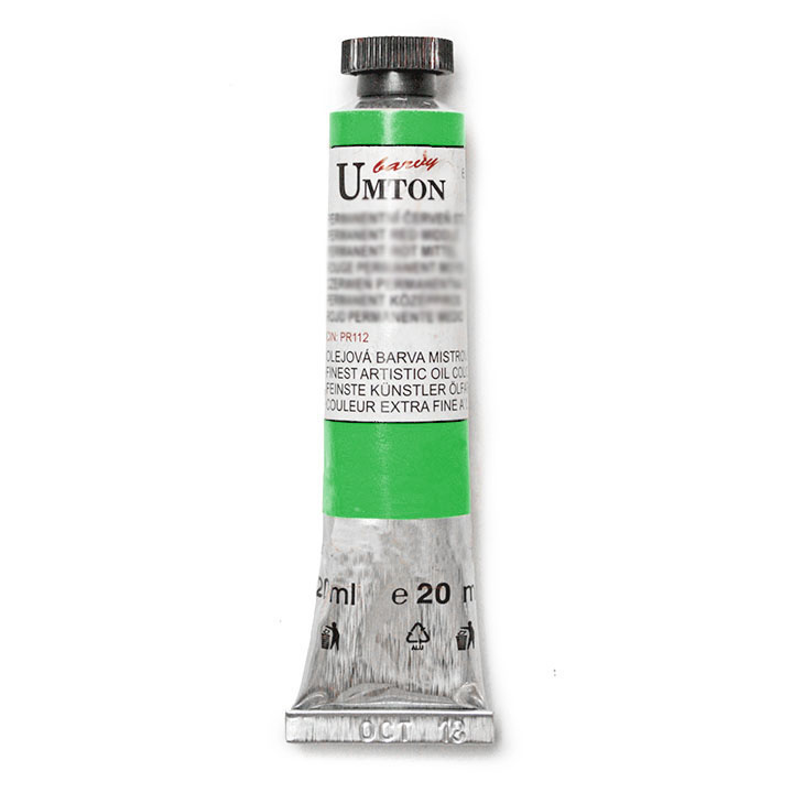 Olejová barva UMTON -Cadmium green light 20 ml olejová barva UMTON