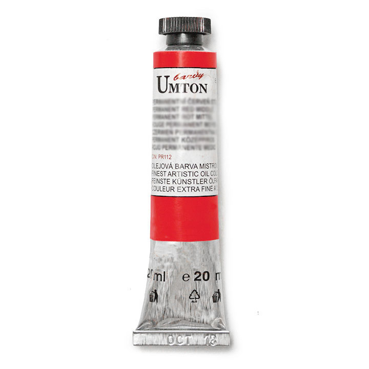 Olejová barva UMTON -Cadmium red deep 20 ml olejová barva UMTON