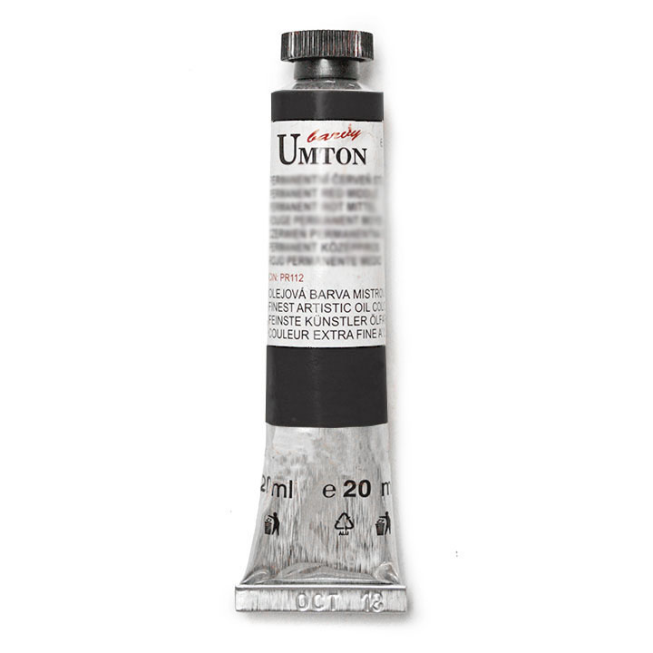 Olejová barva UMTON -Iron oxide black 20 ml olejová barva UMTON