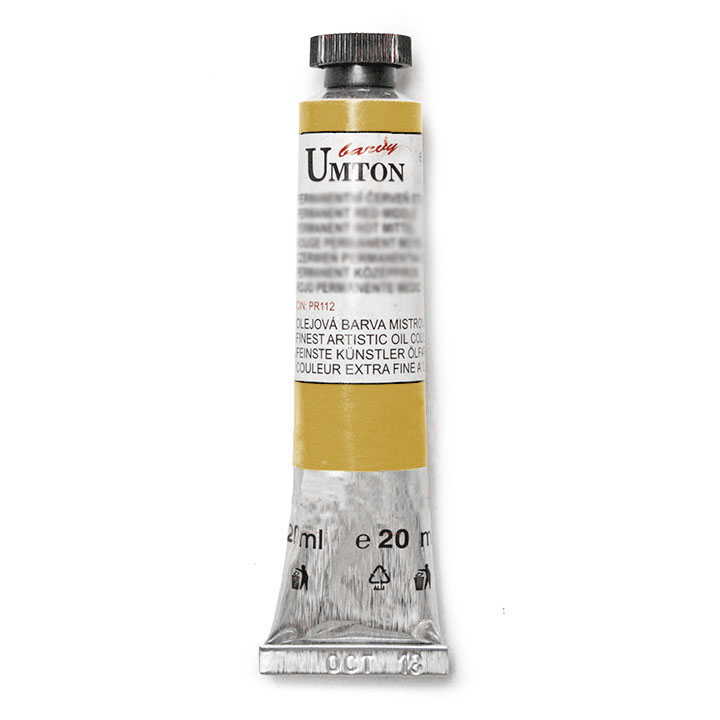 Olejová barva UMTON -Iron oxide yellow 20 ml olejová barva UMTON