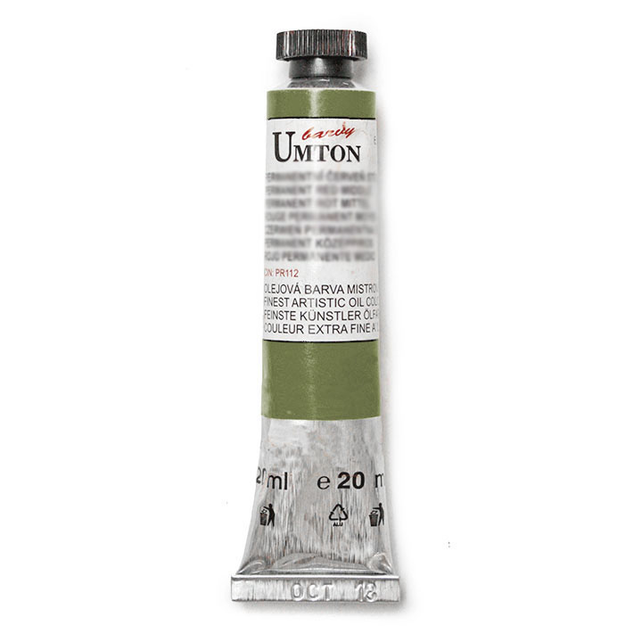Olejová barva UMTON -Olive green 20 ml olejová barva UMTON