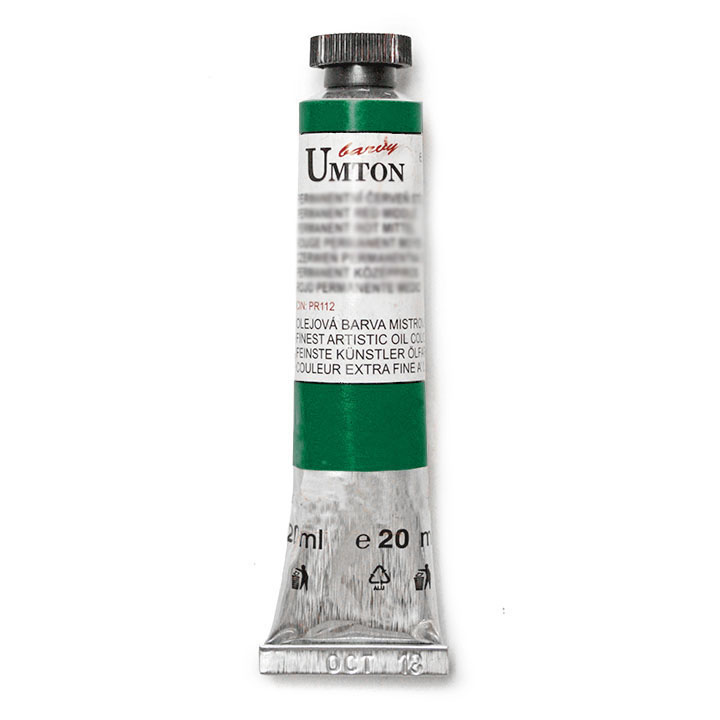 Olejová barva UMTON -Oxide of chrome opaque 20 ml olejová barva UMTON