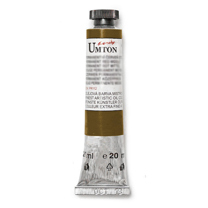 Olejová barva UMTON -Raw umber 20 ml olejová barva UMTON