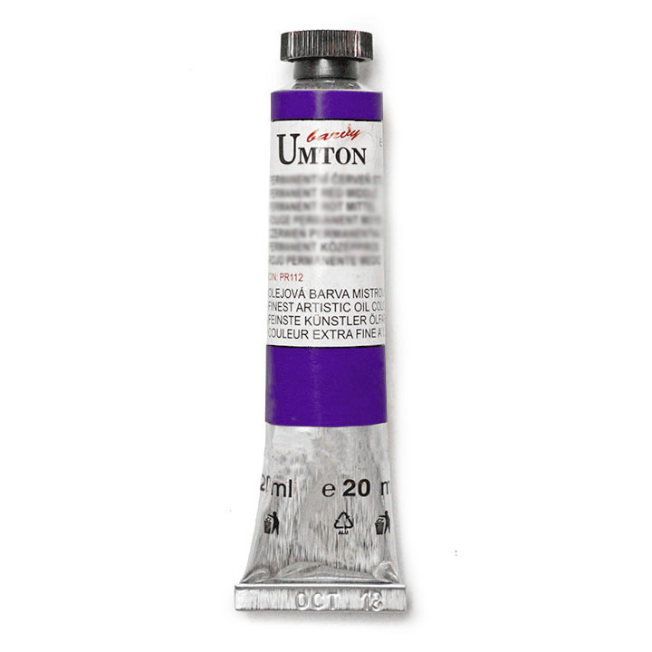 Olejová barva UMTON -Ultramarine red 20 ml olejová barva UMTON