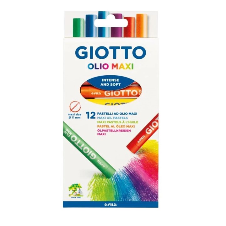 Levně Olejové pastely GIOTTO OLIO MAXI 12 ks (pastely olejové)