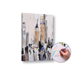 Paint by Numbers Kit - Abstraktní město