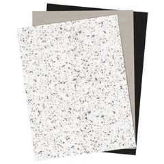 Papír z umělé kůže Monochrome - 3 listy, 1 balení