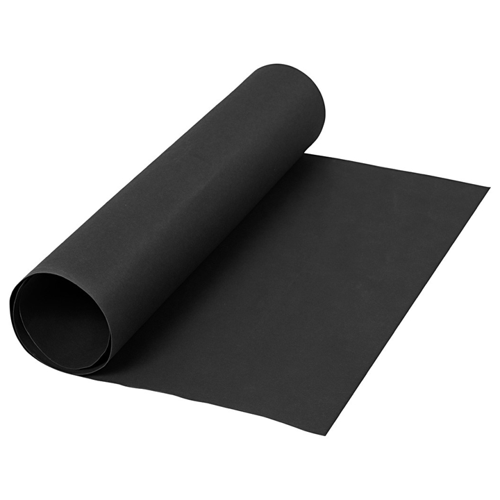 Papír z umělé kůže / různé odstíny | black kožený papír vhodný na dotvoření